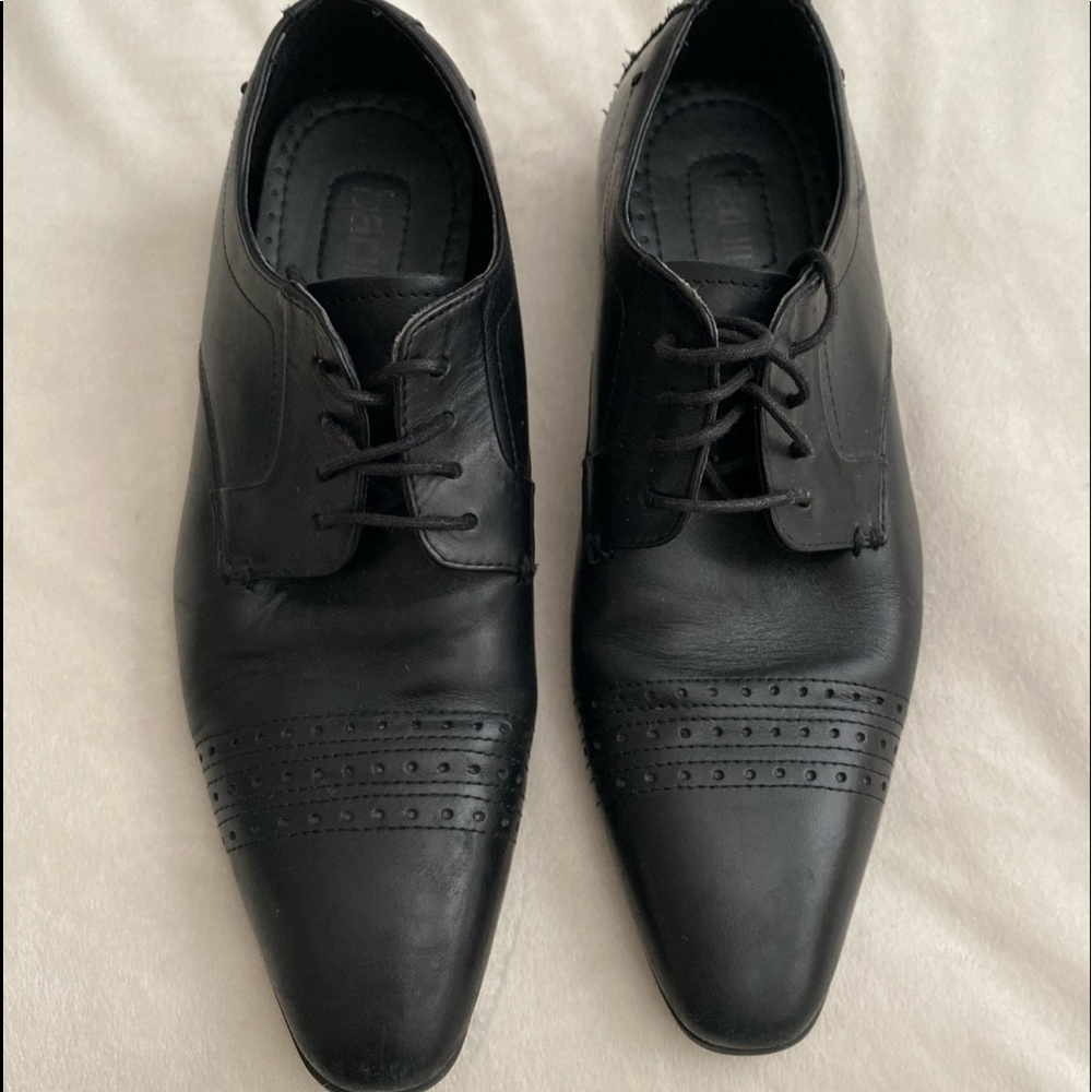 Bar III Men’s Oxfords Black Leather Shoes